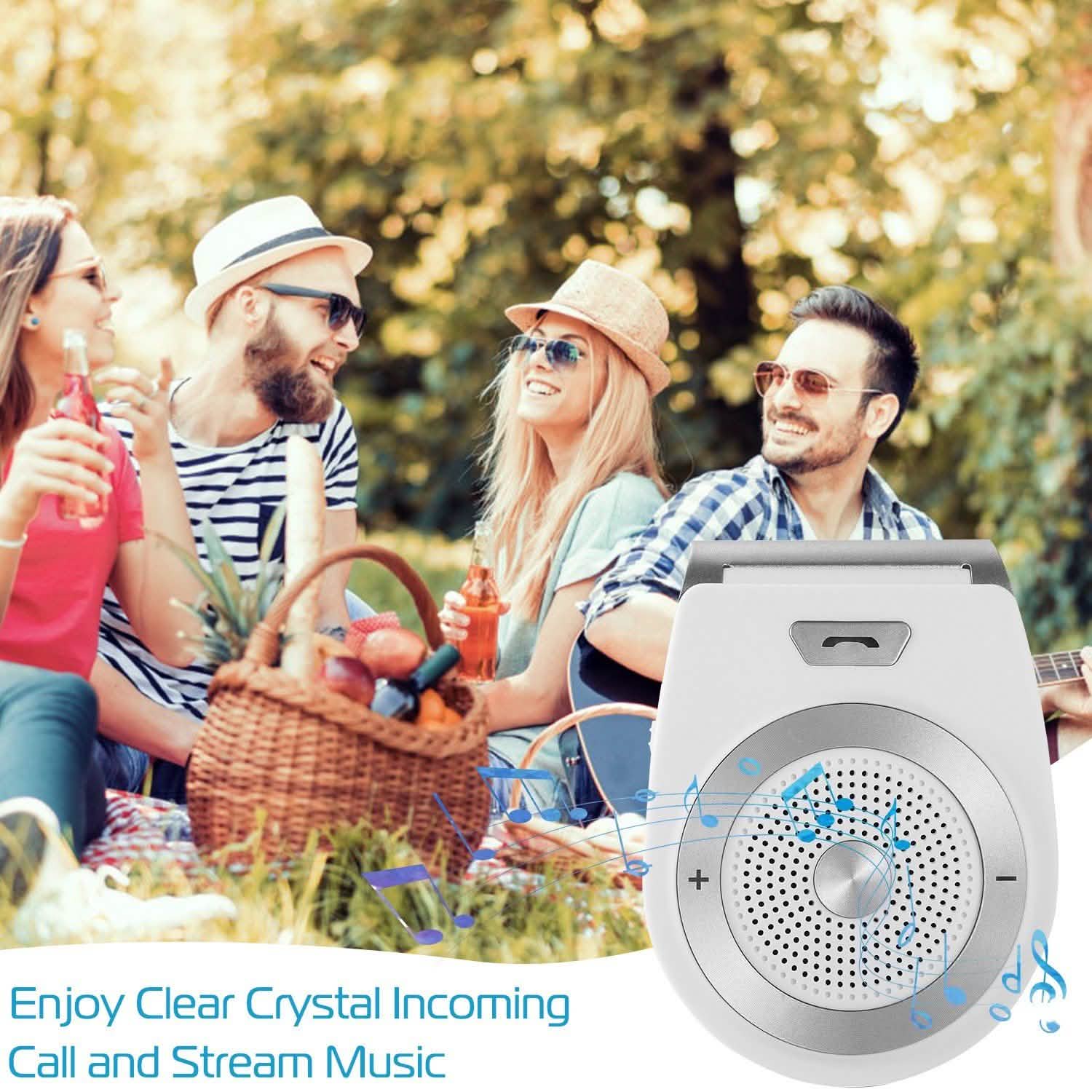 Car Wireless Speakerphone Automotive - Tophatter Daily Deals