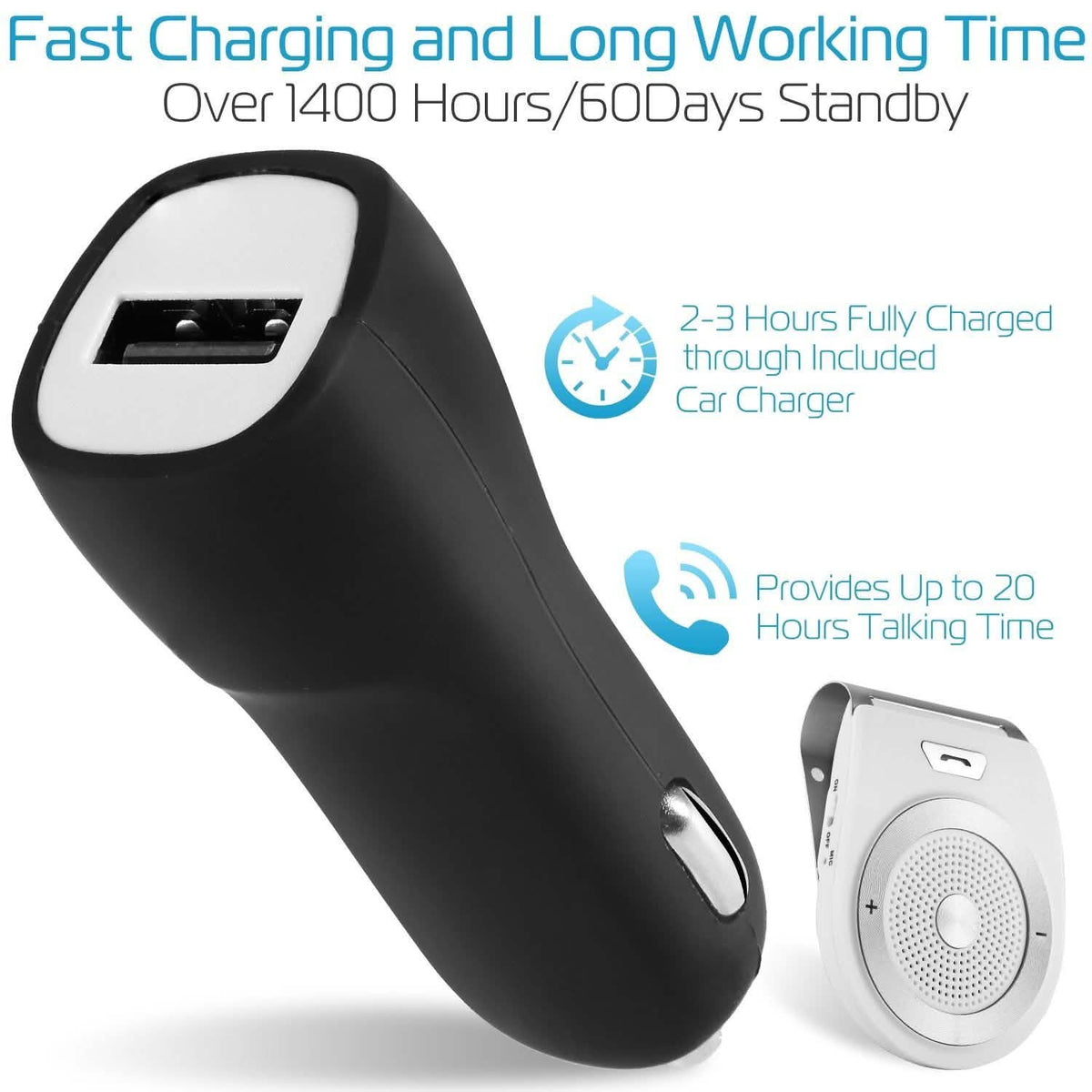 Car Wireless Speakerphone Automotive - Tophatter Daily Deals