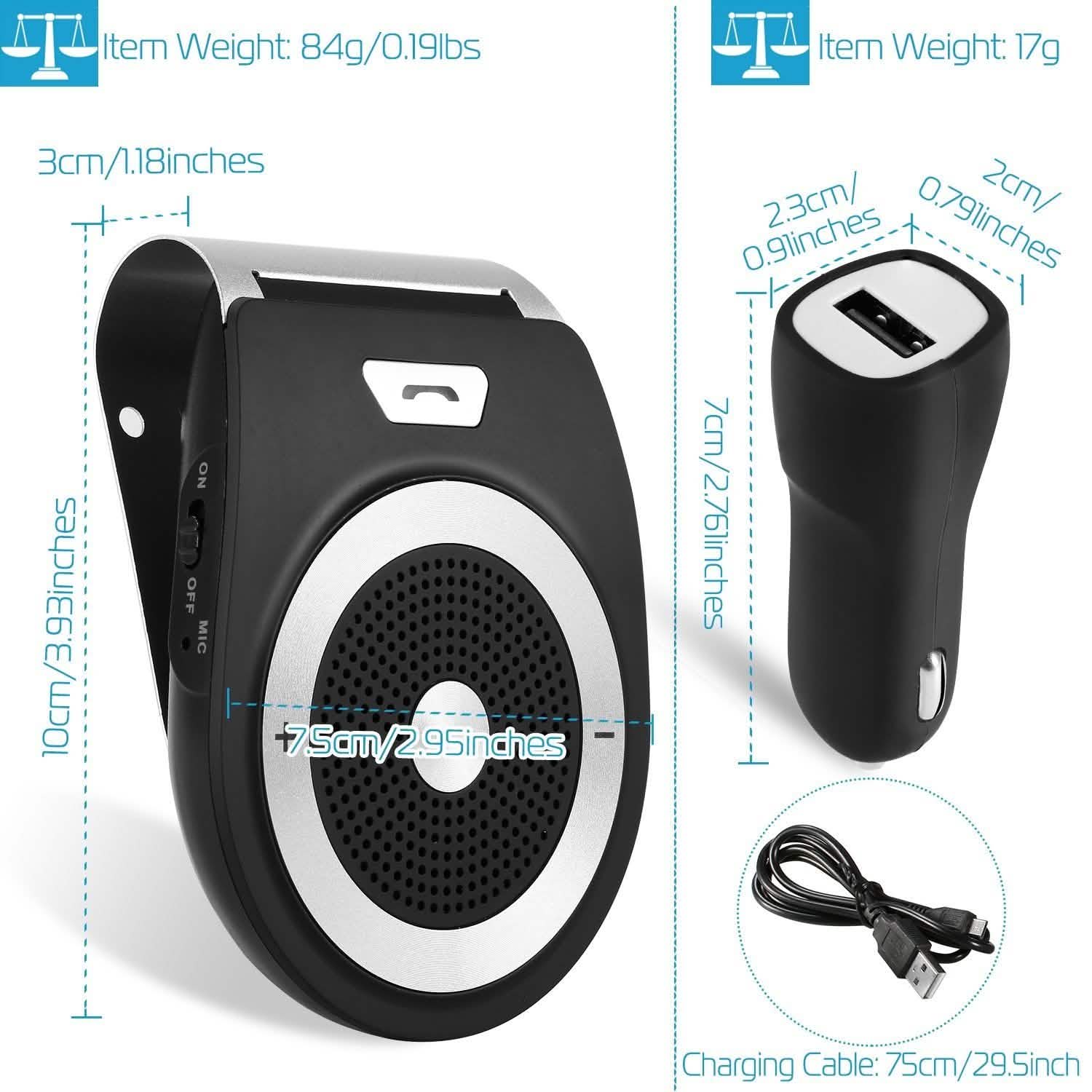 Car Wireless Speakerphone Automotive - Tophatter Daily Deals