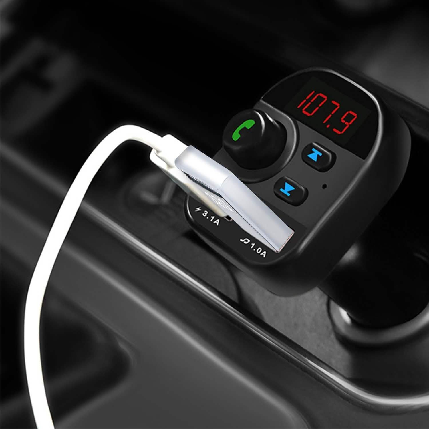 Car Wireless V5.1 FM Transmitter Automotive - Tophatter Daily Deals