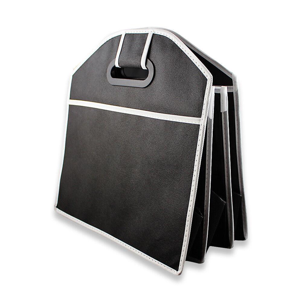 Car Boot Organiser - Heavy Duty Collapsible Foldable Tidy Pocket Storage Car Accessories - Tophatter Daily Deals