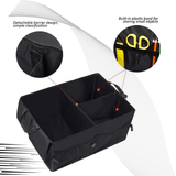 Car Boot Organiser - Heavy Duty Collapsible Foldable Tidy Pocket Storage Car Accessories - Tophatter Daily Deals