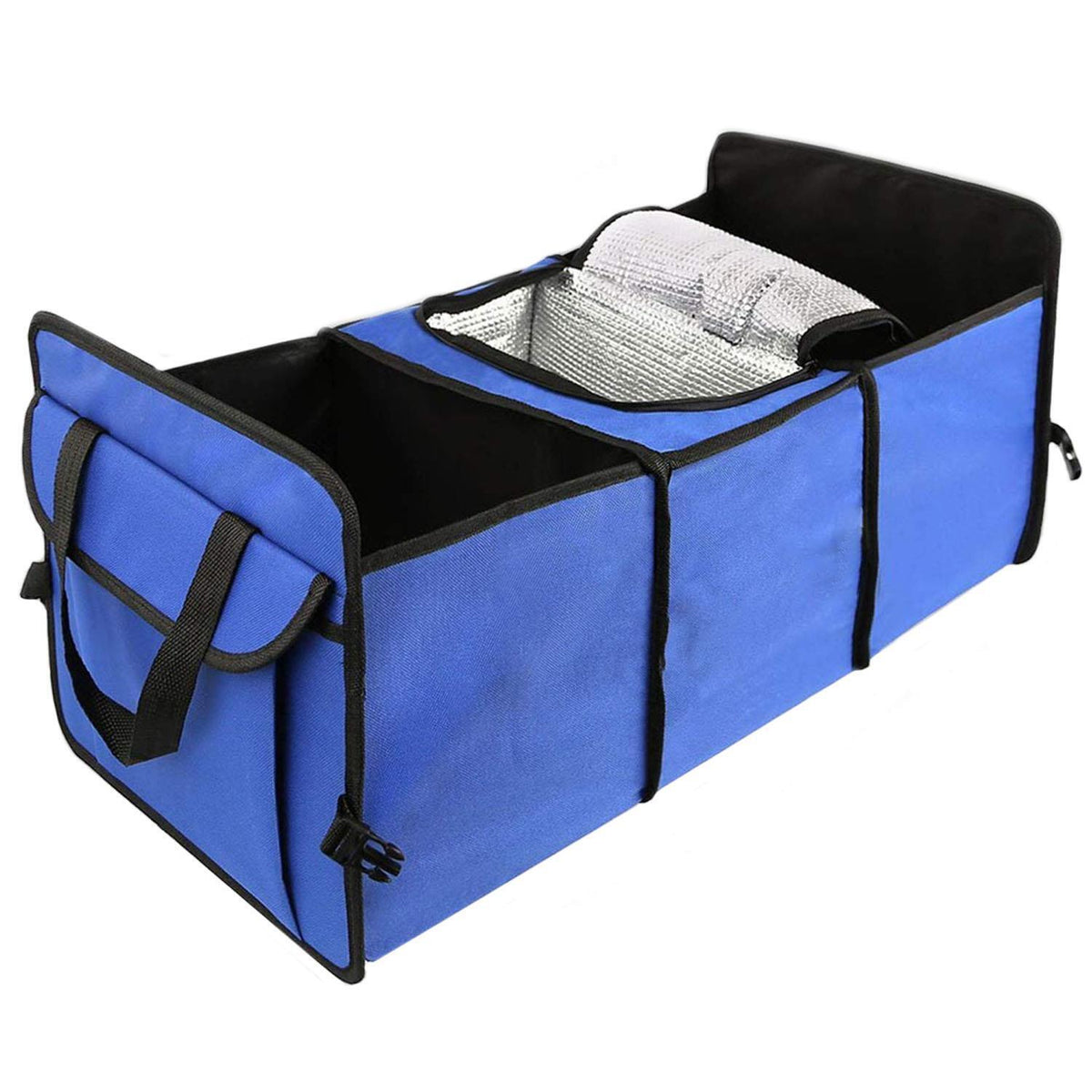 Car Boot Organiser - Heavy Duty Collapsible Foldable Tidy Pocket Storage Car Accessories - Tophatter Daily Deals