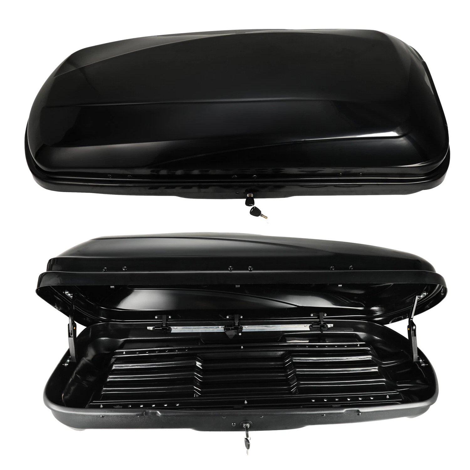 Car Roof Box – 320 Litre Lockable Hard Shell Roof Luggage Storage Carrier Roof Boxes - Tophatter Daily Deals
