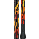 Dr. House Flame Folding Derby Cane: Foldable & Adjustable Carbon Fiber Dr Gregory House Walking Canes - Tophatter Daily Deals