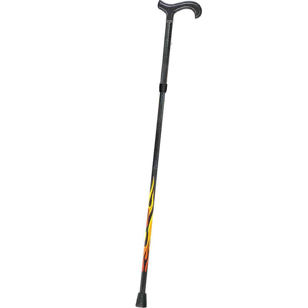 Dr. House Flame Folding Derby Cane: Foldable & Adjustable Carbon Fiber Dr Gregory House Walking Canes - Tophatter Daily Deals