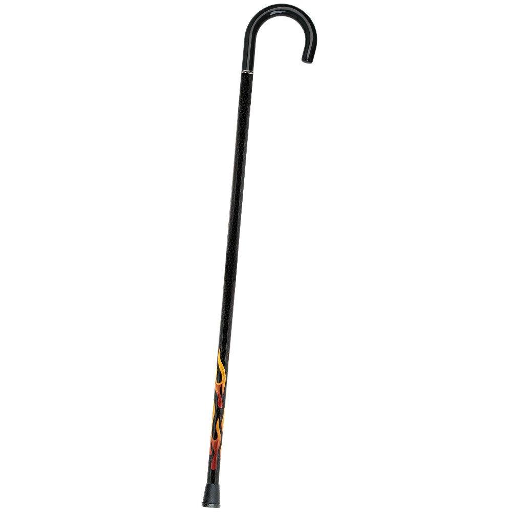 Exclusive Dr. House Flame Tourist Cane - Carbon Fiber Dr Gregory House Walking Canes - Tophatter Daily Deals