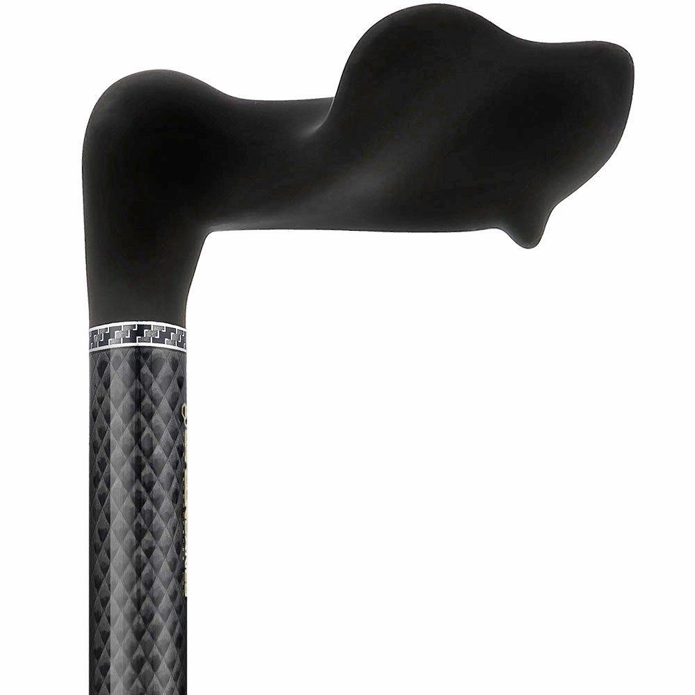 Lightweight & Adjustable: High-Tech Carbon Fiber Palm Grip Cane Palm Hand Grip Canes - Tophatter Daily Deals