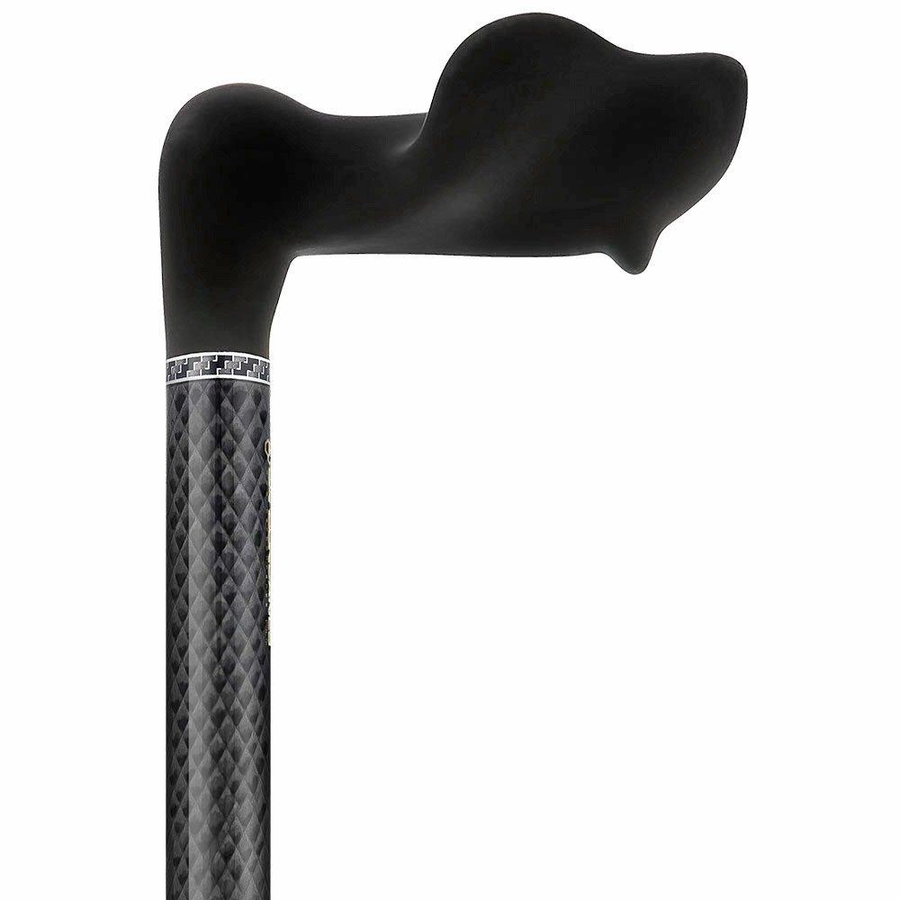 Lightweight & Adjustable: High-Tech Carbon Fiber Palm Grip Cane Palm Hand Grip Canes - Tophatter Daily Deals
