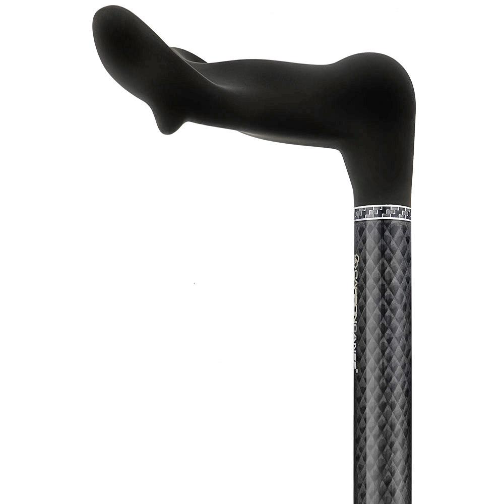 Lightweight & Adjustable: High-Tech Carbon Fiber Palm Grip Cane Palm Hand Grip Canes - Tophatter Daily Deals
