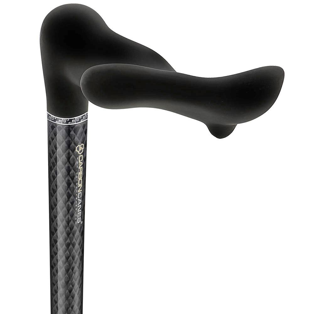 Lightweight & Adjustable: High-Tech Carbon Fiber Palm Grip Cane Palm Hand Grip Canes - Tophatter Daily Deals