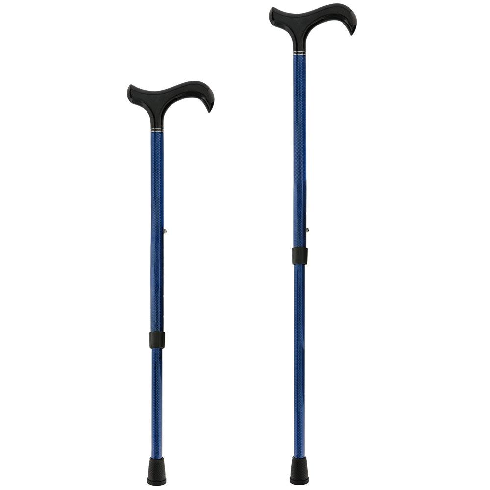 Carbon Fiber Blue Mesh Derby: Adjustable Walking Cane Superlite Carbon Fiber Walking Canes - Tophatter Daily Deals