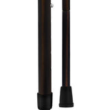 Exotic Ebony Wrapped Folding Carbon Fiber Cane - Foldable, Adjustable Superlite Carbon Fiber Walking Canes - Tophatter Daily Deals