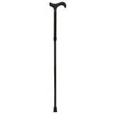 Exotic Ebony Wrapped Folding Carbon Fiber Cane - Foldable, Adjustable Superlite Carbon Fiber Walking Canes - Tophatter Daily Deals