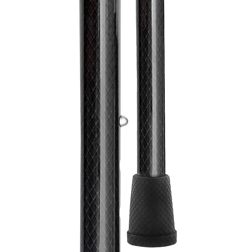Premium Carbon Fiber Cane, Triple Wound, Adjustable & Foldable Superlite Carbon Fiber Walking Canes - Tophatter Daily Deals