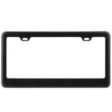 Carbon Fiber Black License Plate Automotive - Tophatter Daily Deals
