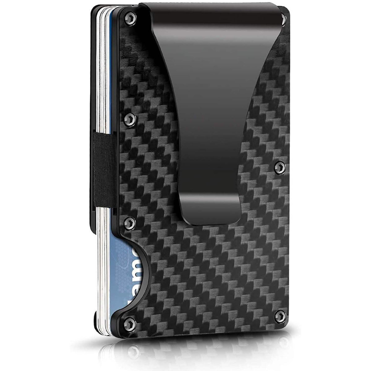 Carbon Fiber Money Clip Wallet with RFID Blocking Handbags & Wallets - Tophatter Daily Deals