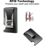 Carbon Fiber Money Clip Wallet with RFID Blocking Handbags & Wallets - Tophatter Daily Deals