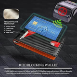 Carbon Fiber Rfid Men Wallets Bi-fold Vallet Billfold Handbags & Wallets - Tophatter Daily Deals