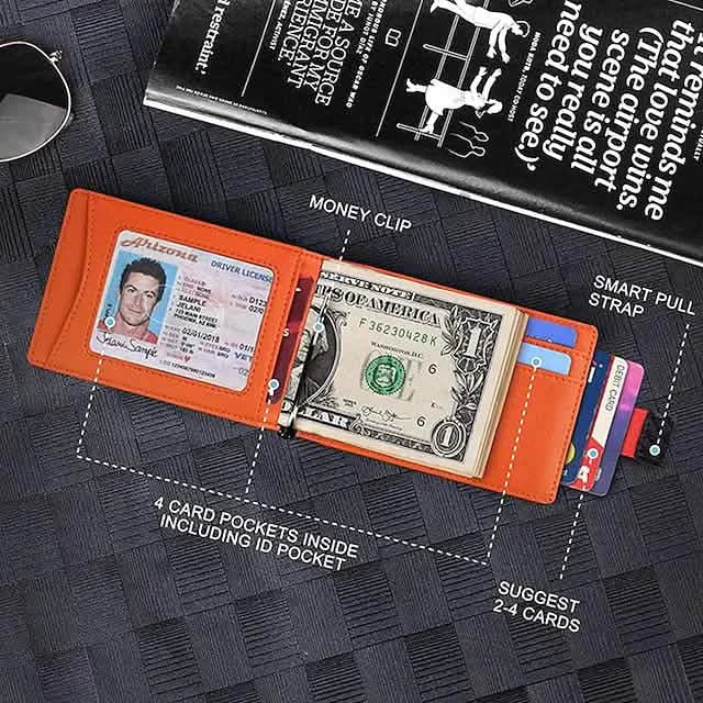 Carbon Fiber Rfid Men Wallets Bi-fold Vallet Billfold Handbags & Wallets - Tophatter Daily Deals
