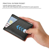 Carbon Fiber Rfid Men Wallets Bi-fold Vallet Billfold Handbags & Wallets - Tophatter Daily Deals