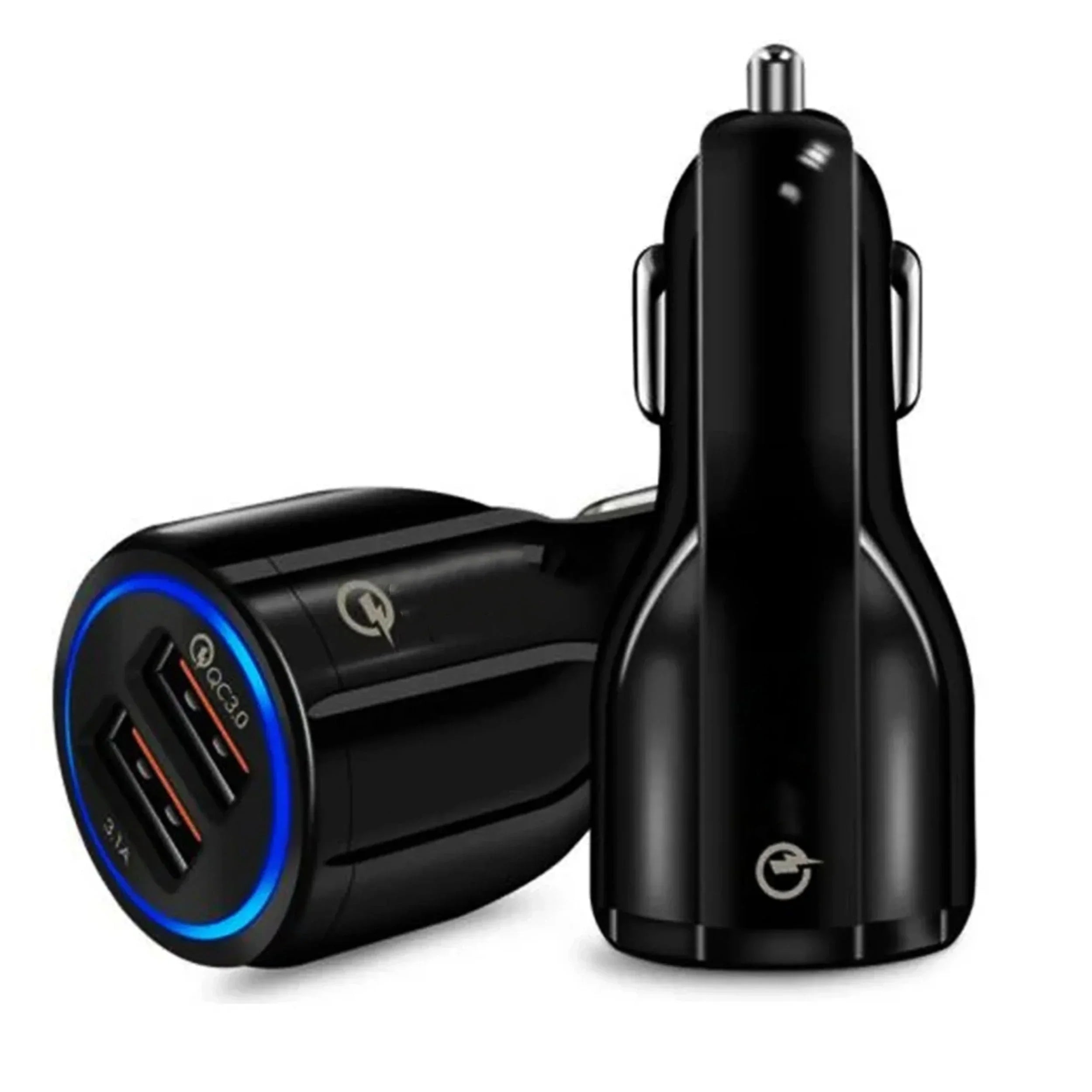 Usb Car Charger Dual Port Fast Charging Compact Adapter - Tophatter Daily Deals