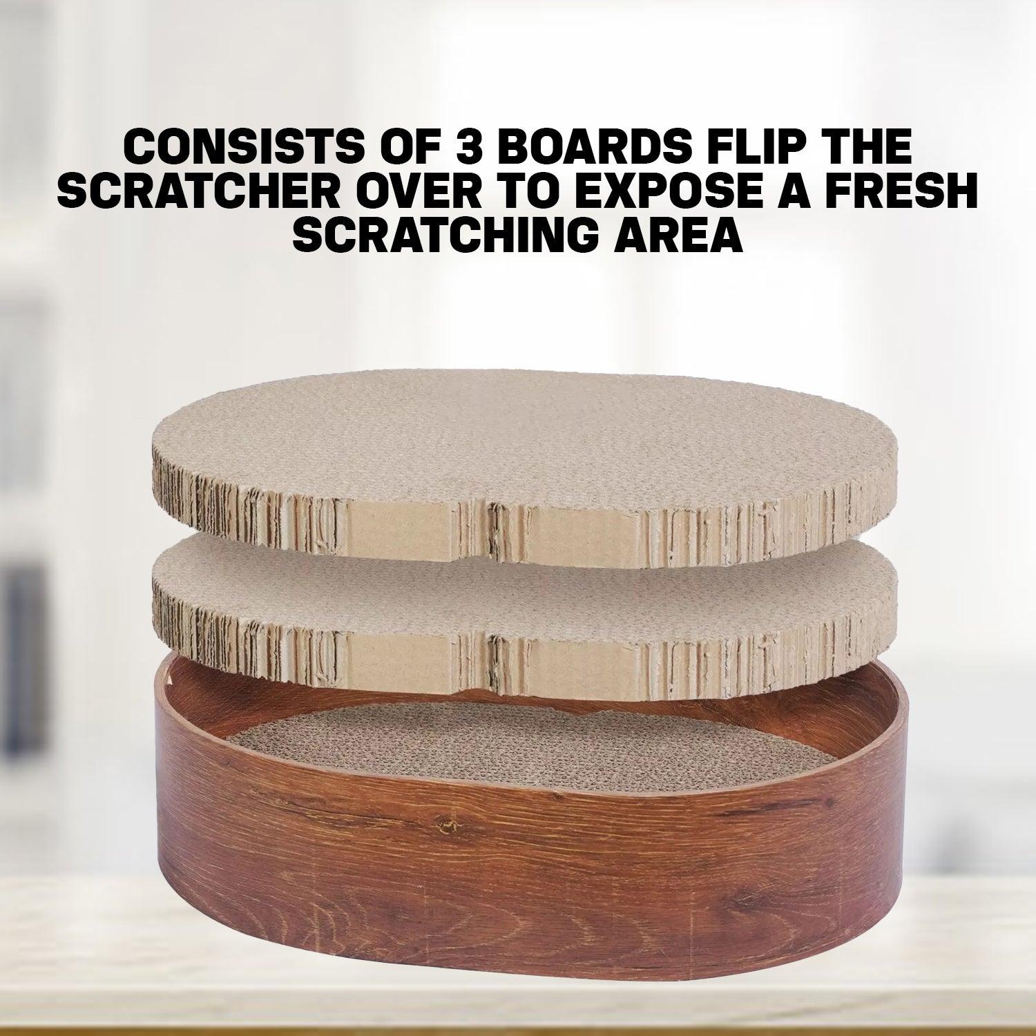 Cat Scratching Cardboard - 3 Replacacle board Corrugated Cardboard Scratch Pad Pet Products - Tophatter Daily Deals