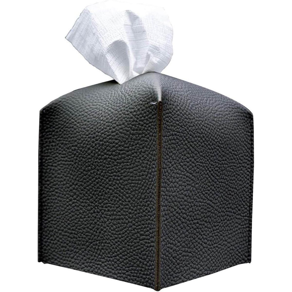 Carrotez Modern PU Leather Square Tissue Box Holder Black Furniture & Decor - Tophatter Daily Deals