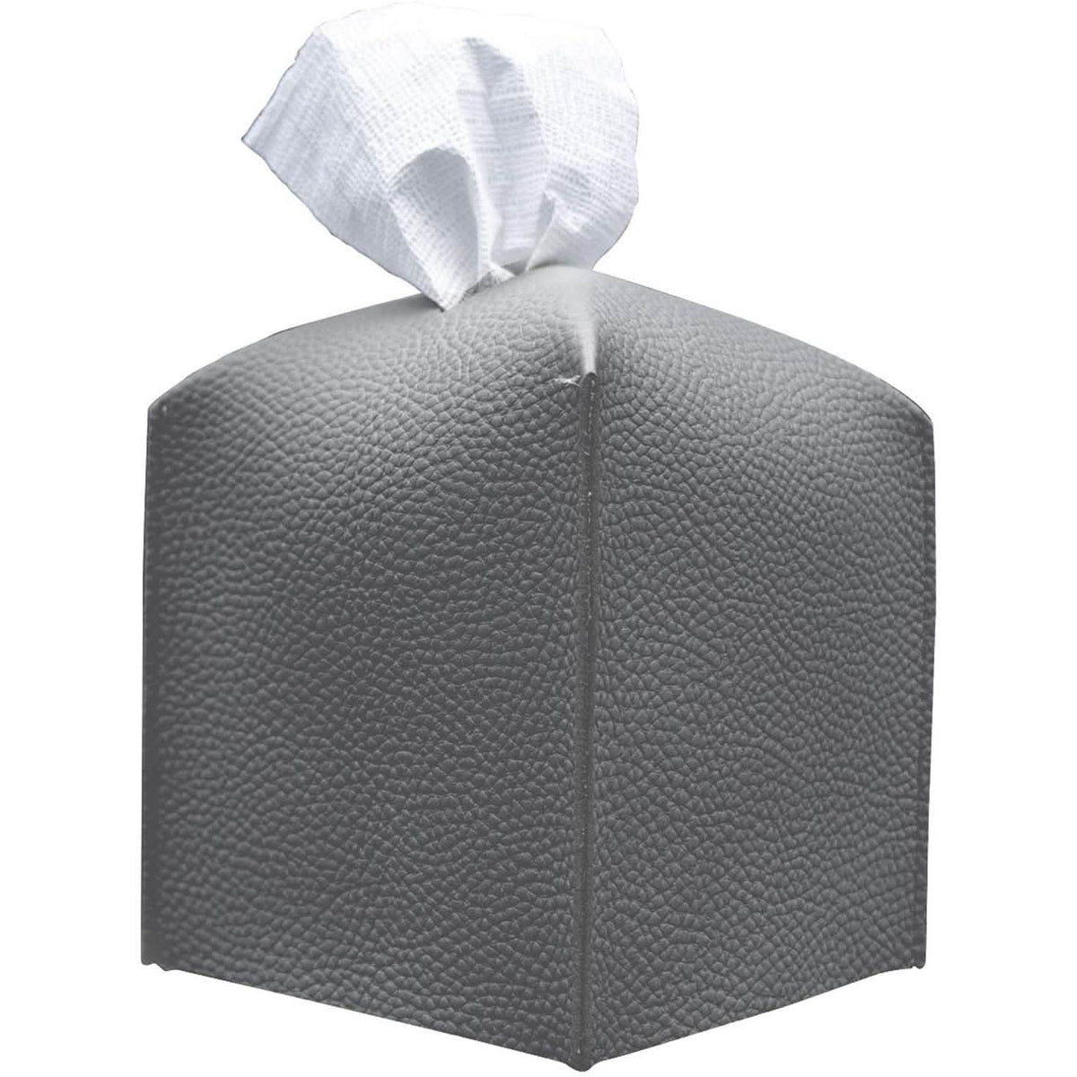 Carrotez Modern PU Leather Square Tissue Box Holder Charcoal Furniture & Decor - Tophatter Daily Deals