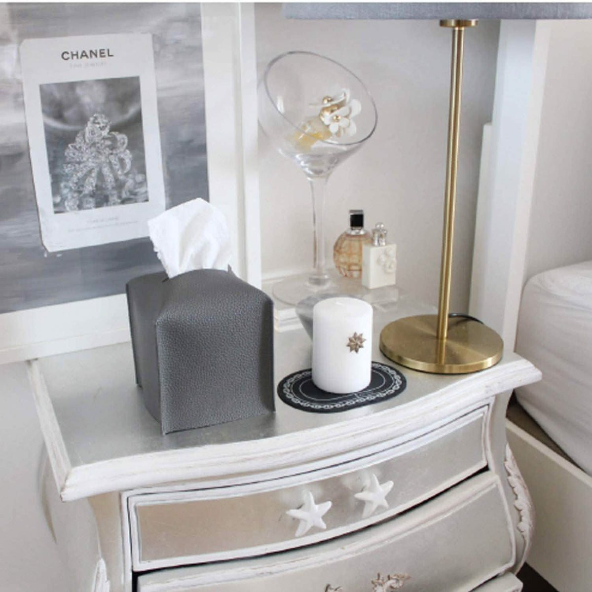 Carrotez Modern PU Leather Square Tissue Box Holder Furniture & Decor - Tophatter Daily Deals