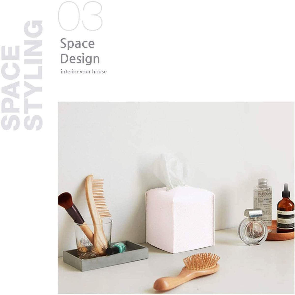 Carrotez Modern PU Leather Square Tissue Box Holder Furniture & Decor - Tophatter Daily Deals