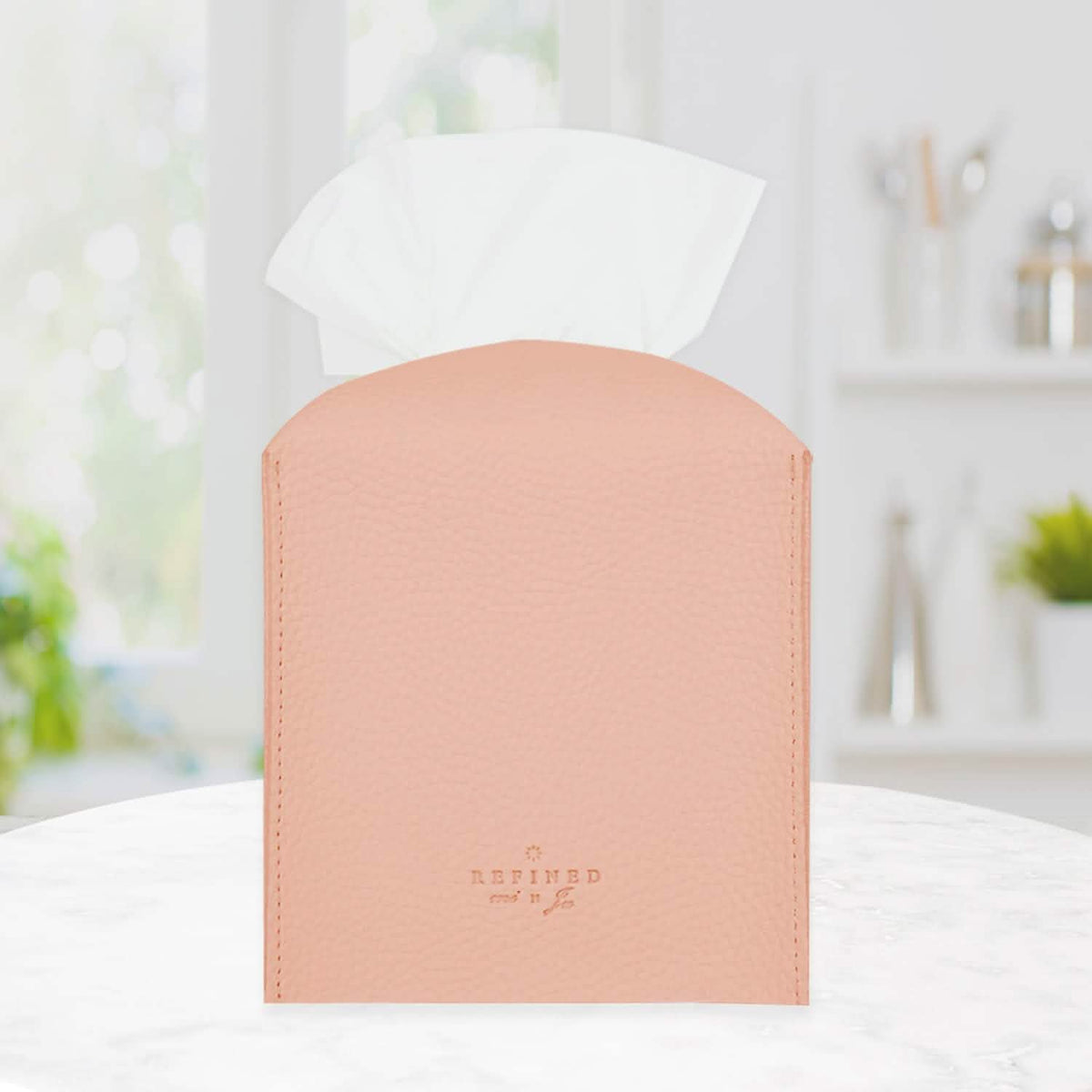 Carrotez Modern PU Leather Square Tissue Box Holder Furniture & Decor - Tophatter Daily Deals