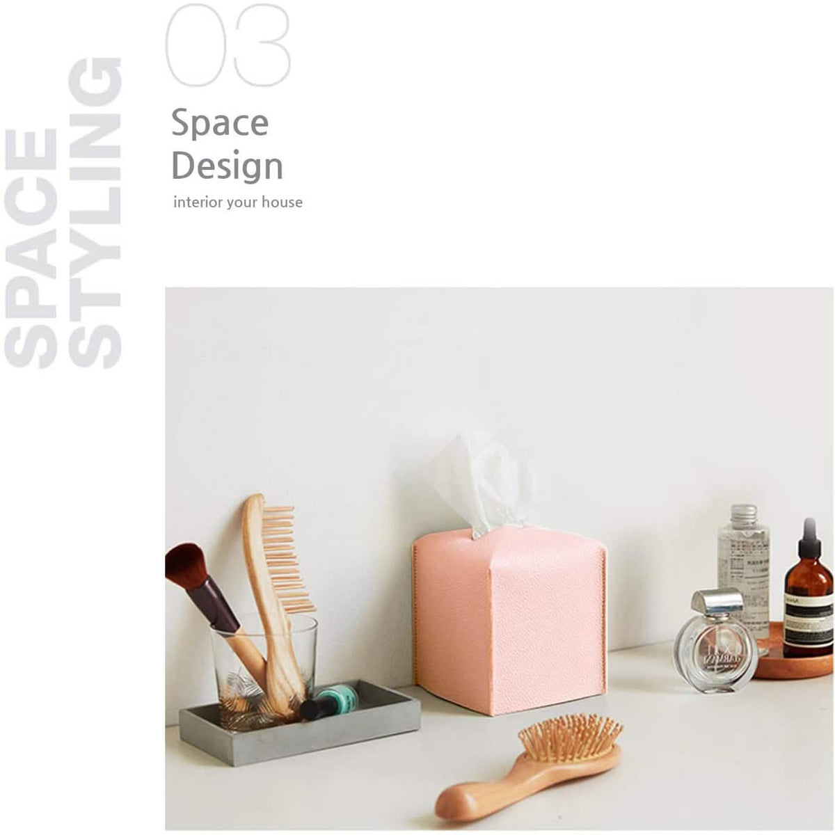 Carrotez Modern PU Leather Square Tissue Box Holder Furniture & Decor - Tophatter Daily Deals
