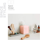 Carrotez Modern PU Leather Square Tissue Box Holder Furniture & Decor - Tophatter Daily Deals
