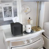 Carrotez Modern PU Leather Square Tissue Box Holder Furniture & Decor - Tophatter Daily Deals