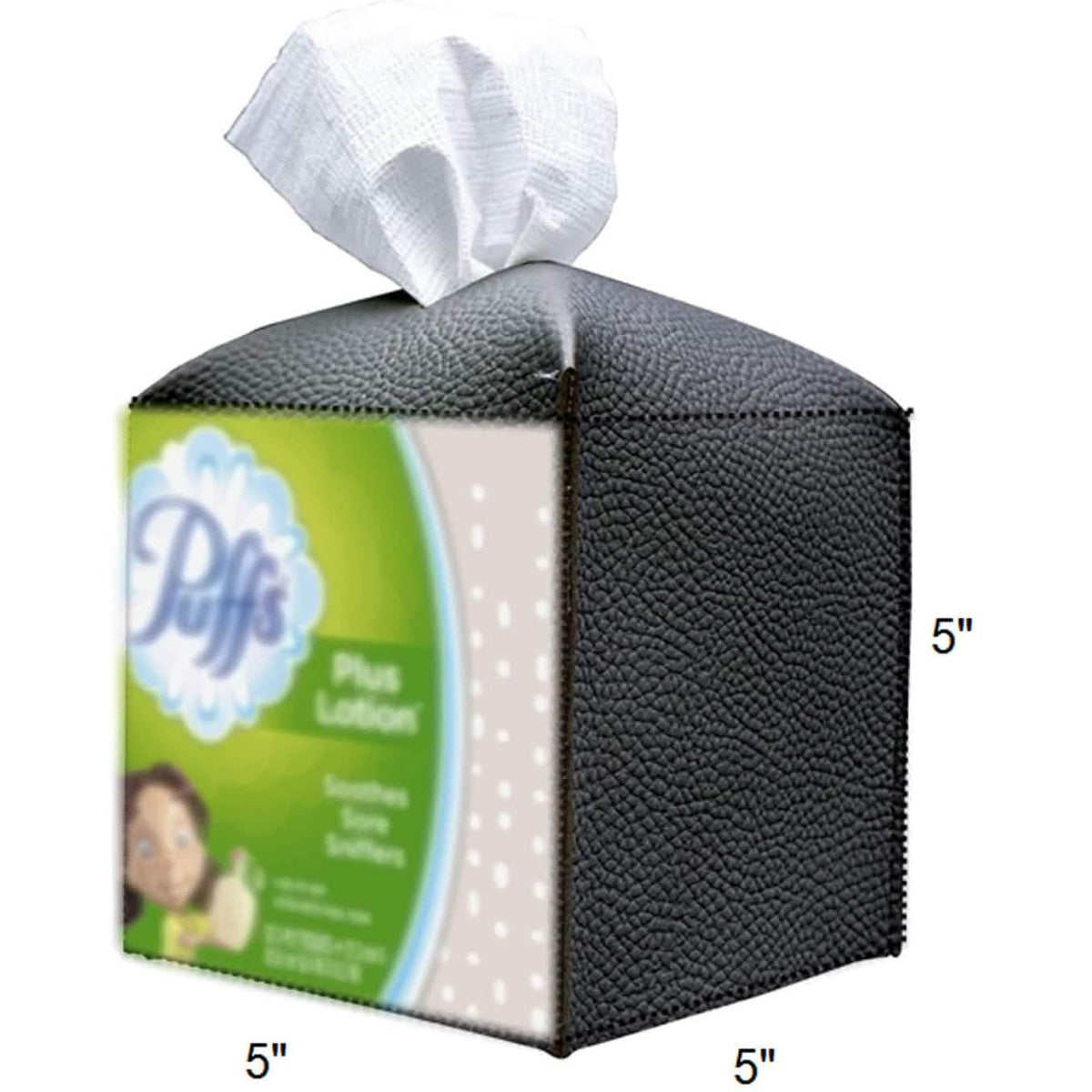 Carrotez Modern PU Leather Square Tissue Box Holder Furniture & Decor - Tophatter Daily Deals