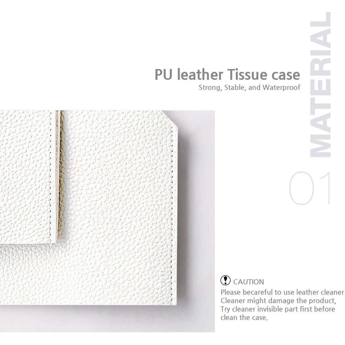 Carrotez Modern PU Leather Square Tissue Box Holder Furniture & Decor - Tophatter Daily Deals