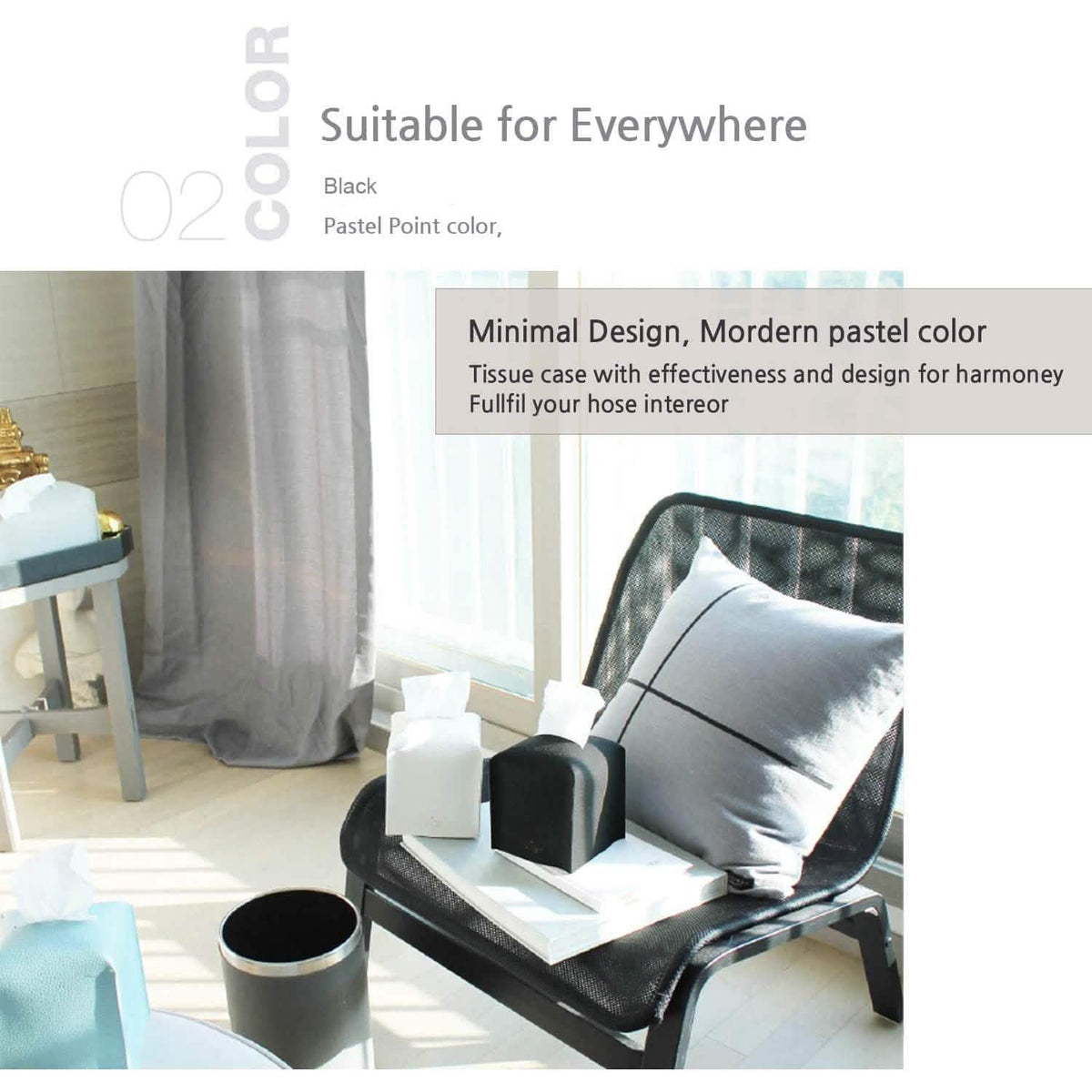 Carrotez Modern PU Leather Square Tissue Box Holder Furniture & Decor - Tophatter Daily Deals