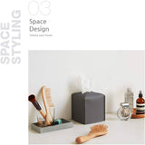 Carrotez Modern PU Leather Square Tissue Box Holder Furniture & Decor - Tophatter Daily Deals