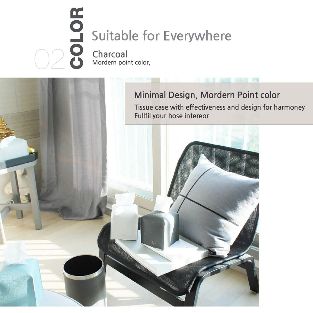 Carrotez Modern PU Leather Square Tissue Box Holder Furniture & Decor - Tophatter Daily Deals