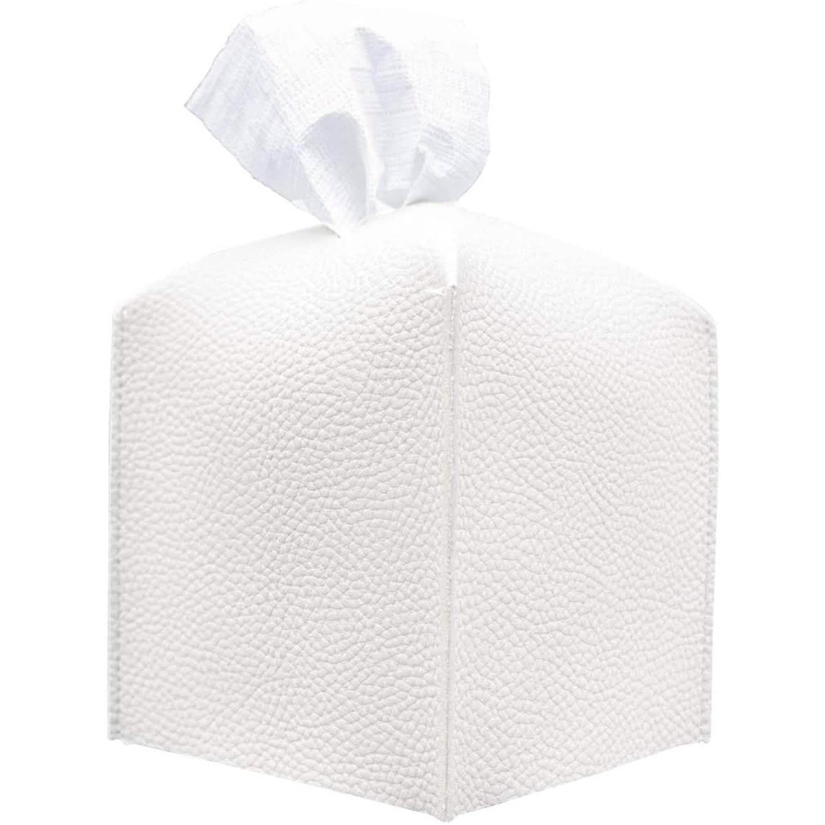 Carrotez Modern PU Leather Square Tissue Box Holder White Furniture & Decor - Tophatter Daily Deals