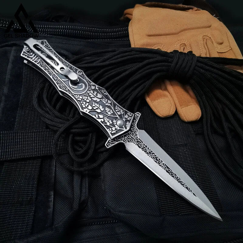 Carving folding knife fruit knife-GS35 Pocket Knives - Tophatter Daily Deals