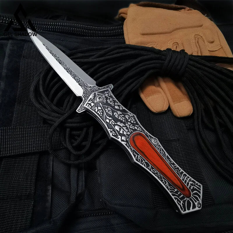 Carving folding knife fruit knife-GS35 Pocket Knives - Tophatter Daily Deals
