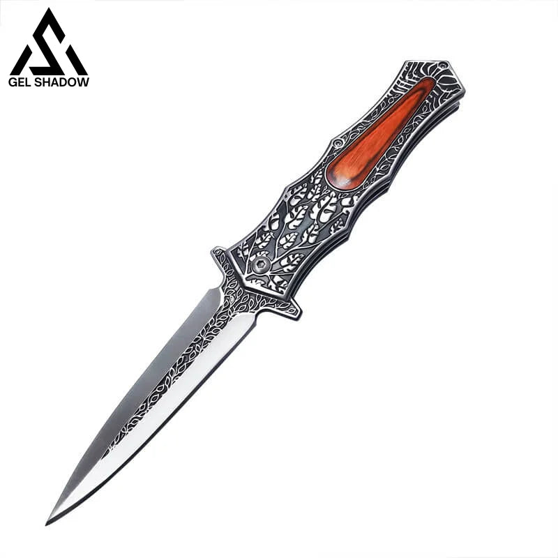 Carving folding knife fruit knife-GS35 Red Pocket Knives - Tophatter Daily Deals