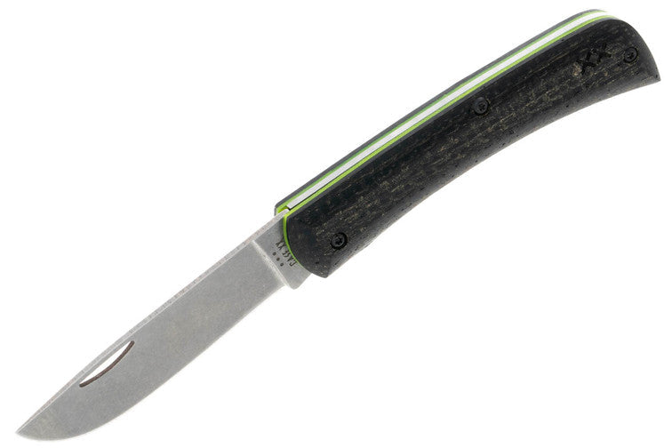 Case Crossroads Series XR Sod Buster Jr - Smooth Black Burlap Laminate Handles - Dayglow Line- 66382 Folding Knives - Tophatter Daily Deals