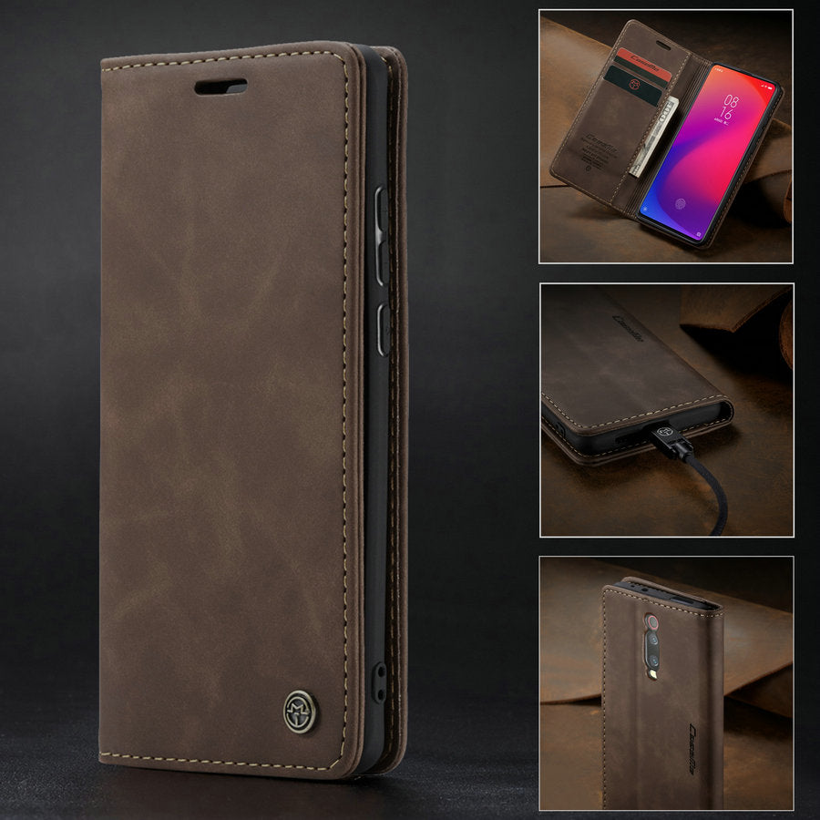 Case For Redmi Note 9 Pro Ultra Thin Retro Leather Wallet Xiaomi Cases - Tophatter Daily Deals