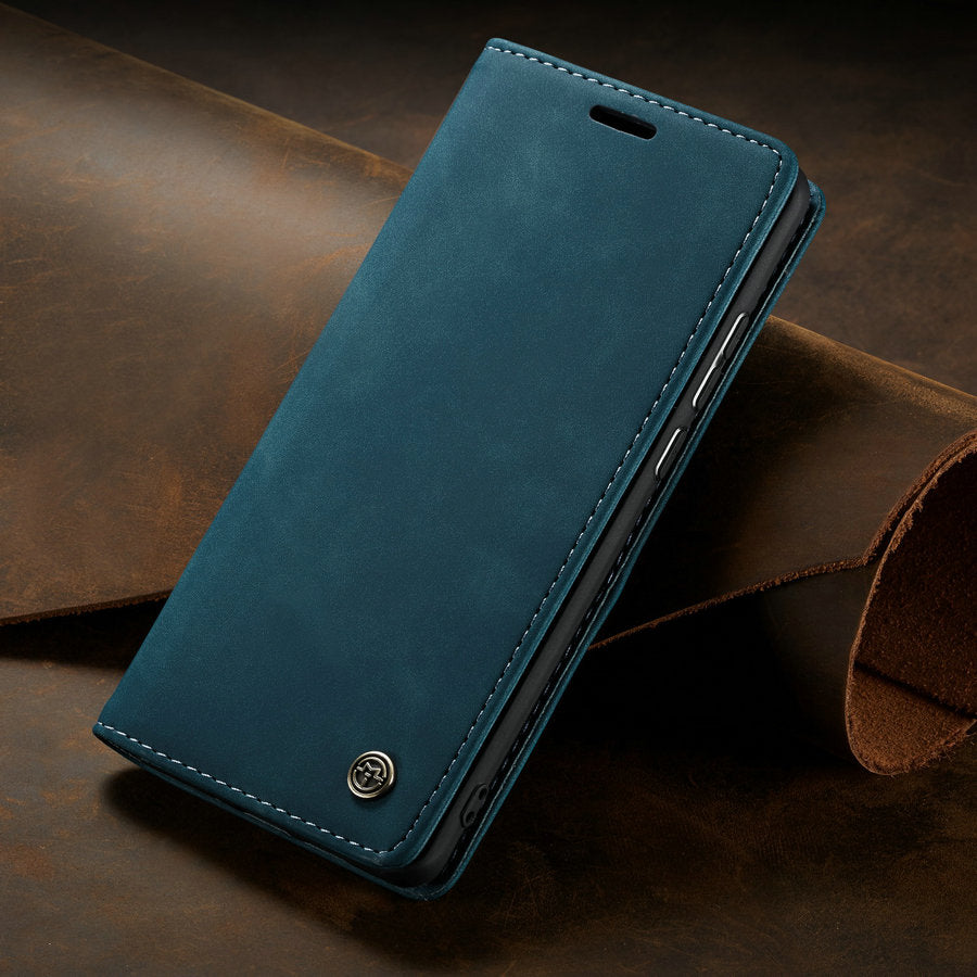 Case For Redmi Note 9 Pro Ultra Thin Retro Leather Wallet Blue Xiaomi Cases - Tophatter Daily Deals