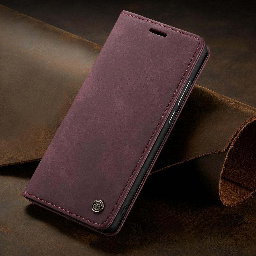 Case For Redmi Note 9 Pro Ultra Thin Retro Leather Wallet Red Xiaomi Cases - Tophatter Daily Deals