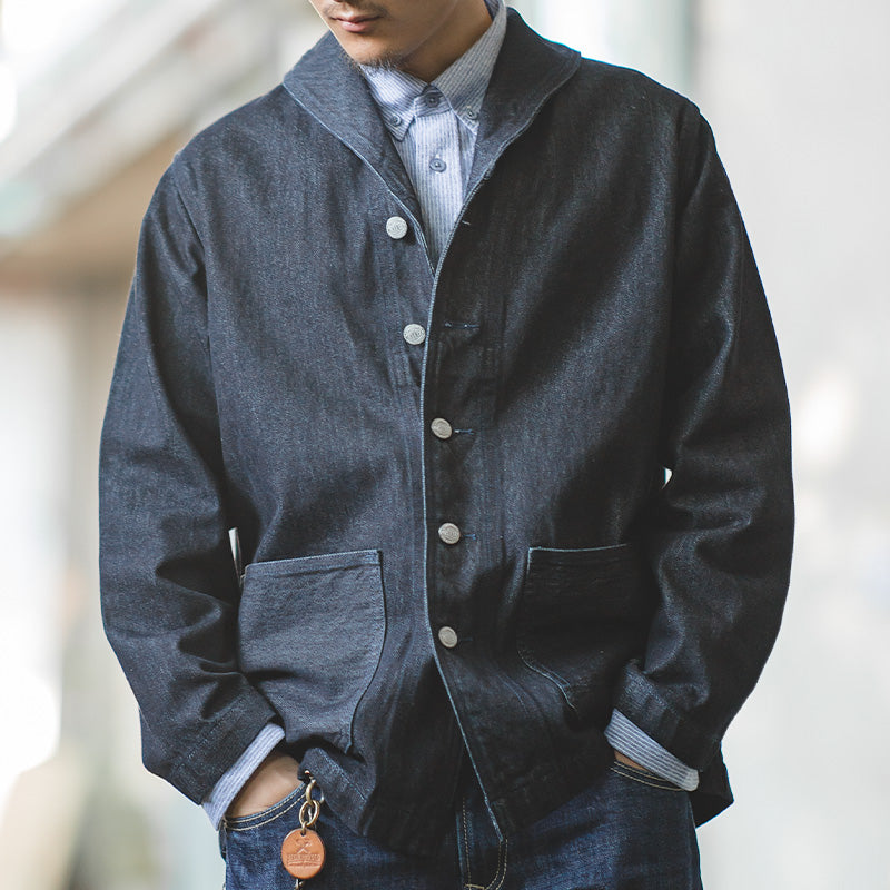 Casual Blue Washed Denim Cloth For Men Men Jackets - Tophatter Daily Deals