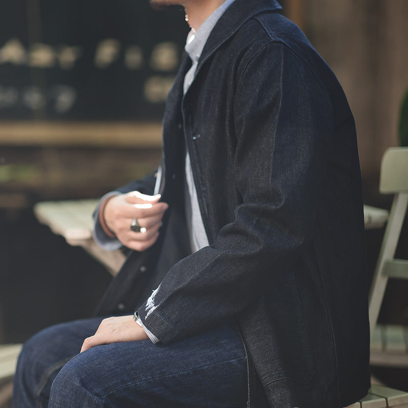 Casual Blue Washed Denim Cloth For Men Men Jackets - Tophatter Daily Deals